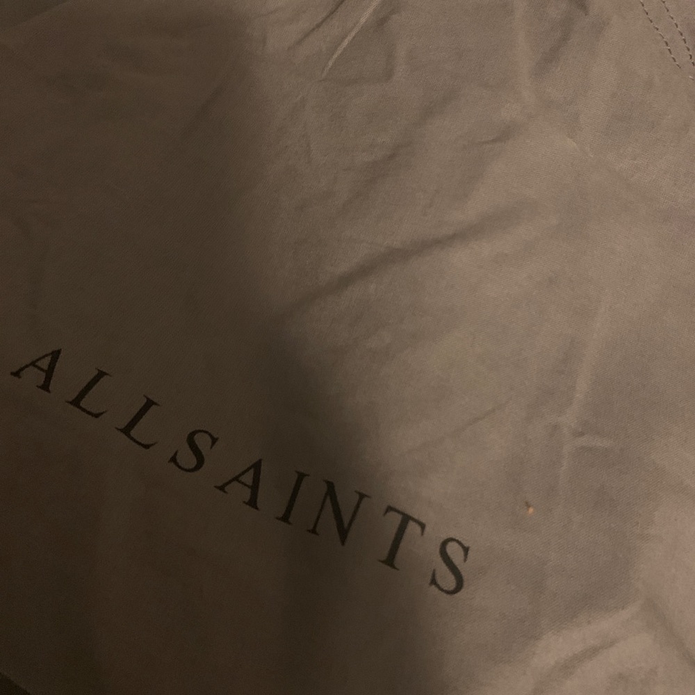 All Saints Black Suede Bag